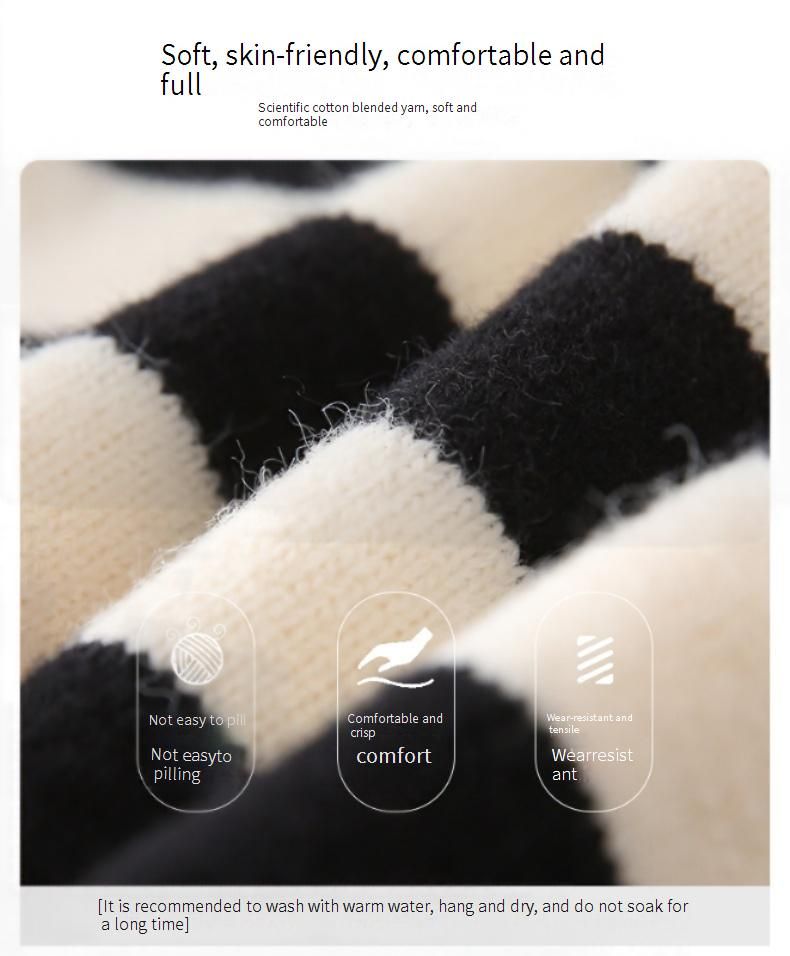 Color-Block Zip-Up Sweater Set – American-Style Family Knitwear For Fall & Winter (80cm-XXL, 28% Acrylic, Unisex)_voghion.com