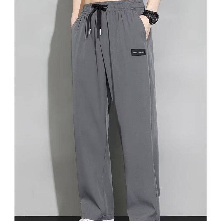 Pantaloni cargo retrò da uomo ad asciugatura rapida – Pantaloni streetwear oversize in poliestere traspirante (M-5XL) – Vestibilità ampia ispirata agli esploratori urbani_voghion.com