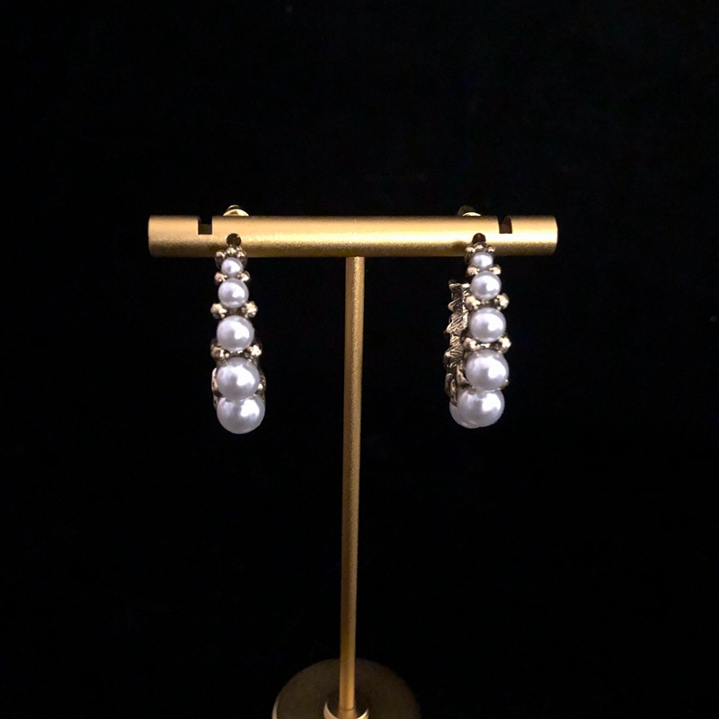Nieuwe mode parel zirkoon bloem ketting oorbellen set hot selling dames sieraden parel trui ketting_voghion.com