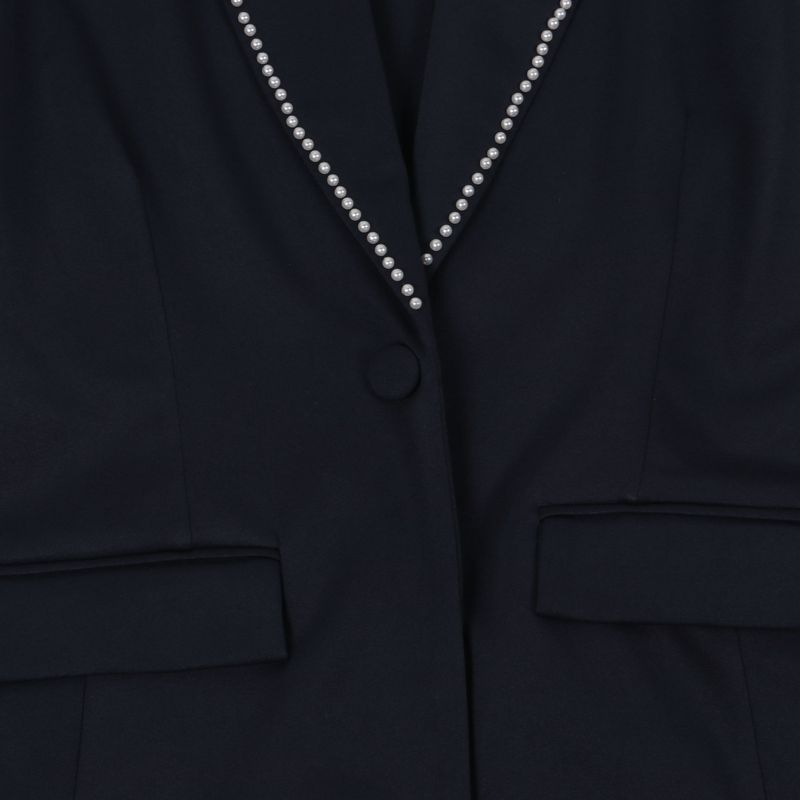 Dameskleding Pearl Lange mouwen Slim-fit Stretch Pak Tweedelige Set_voghion.com