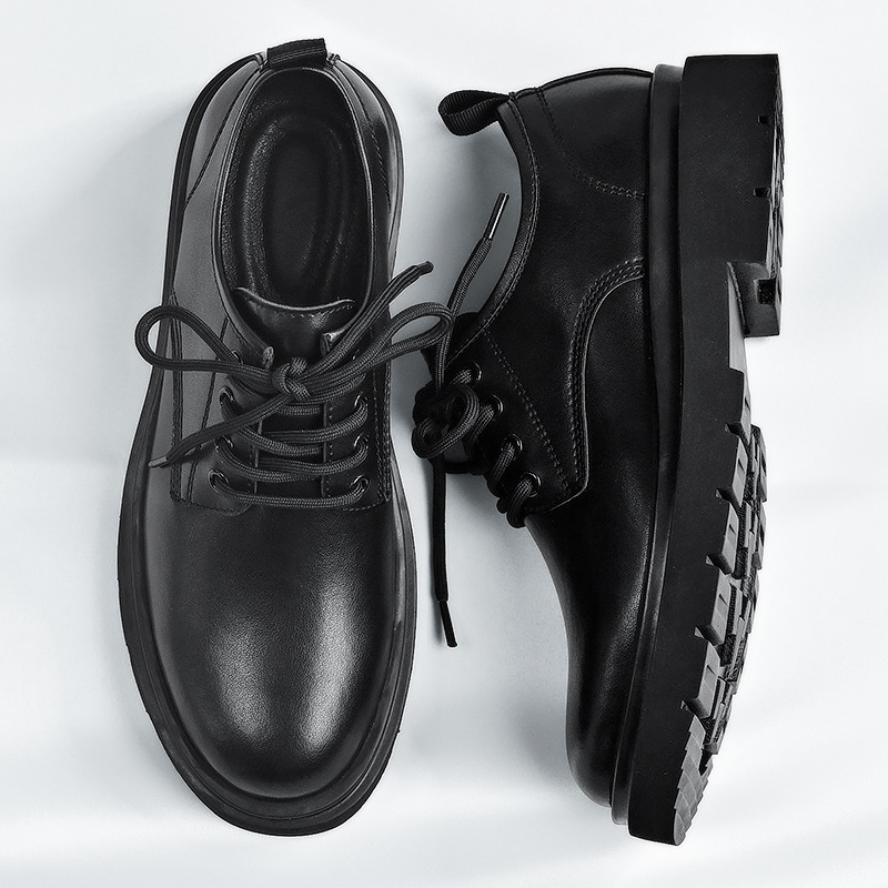 Menn Derby Oxford Patent Leather Semsket skinn Komfortabelt snøring kontorfottøy_voghion.com