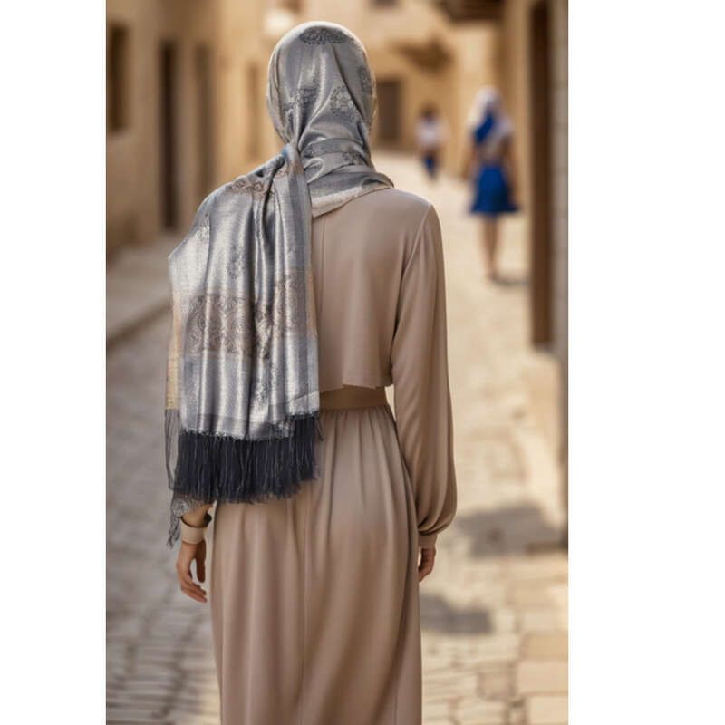 Exotisches Kopftuch Reise Dünner Sonnenschutzschal Stilvoller fließender Damenschal_voghion.com