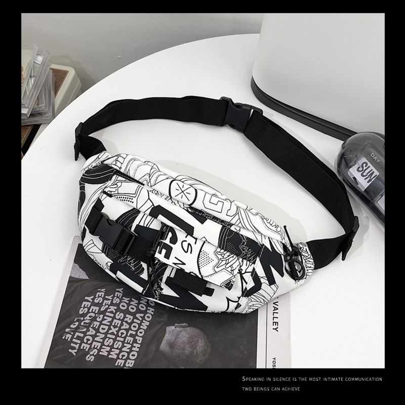 Sport Multifunktionale Outdoor Running Hüfttasche Freizeit Herren Verschleißfeste Brust Trendy Mobile Umhängetasche_voghion.com