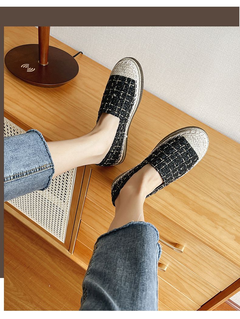 Scarpe da pescatore basse con fondo spesso, piccole, in stile profumo, primavera e autunno, singole, estive, casual, da donna, scarpe da donna pigre_voghion.com