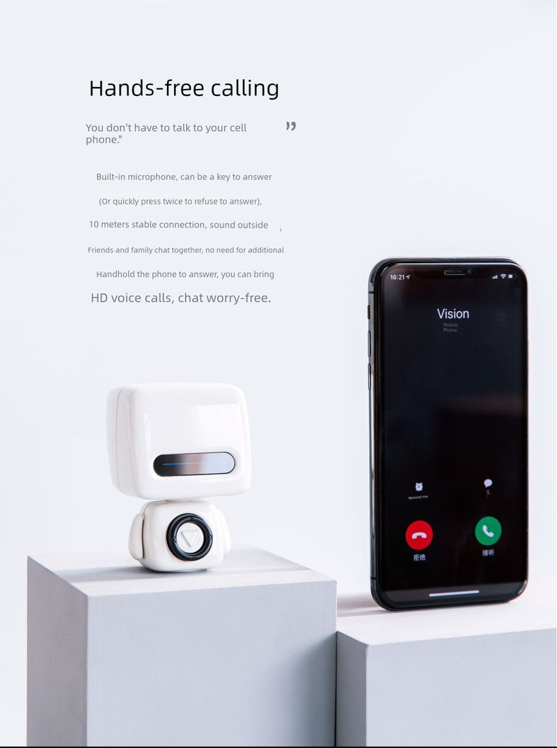 Difuzor portabil Sier Mini Robot Bluetooth, cadou de ziua de naștere pentru băieți și fete_voghion.com