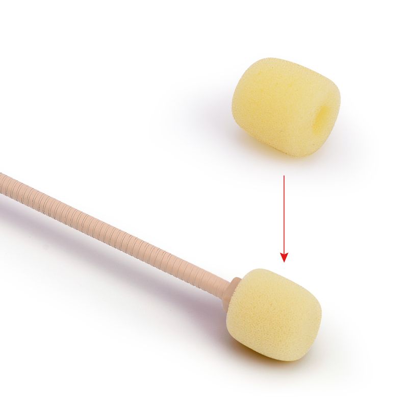 Ammattimainen beige kuulokemikrofoni, monisuuntainen, kondensaattorimikrofoni Sennheiserin langattomaan järjestelmään, 3,5 mm:n ruuviliitäntä_voghion.com