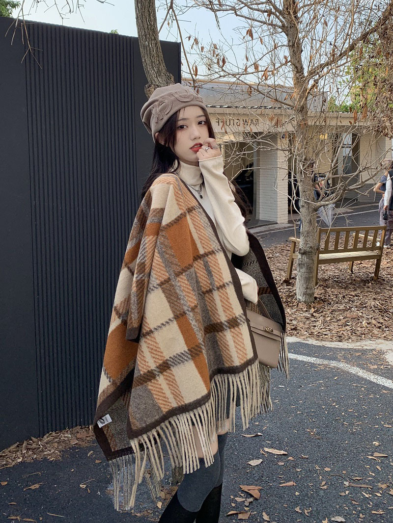 The new big designers light luxury trend of women's cashmere embroidery autumn and winter versatile scarf warm large scarf_voghion.com