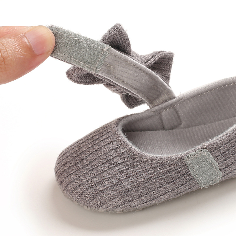 0-1 Joer aalt Puppelchersschong mat mëller Sohle gestrickte Puppelchersschong Joker Prinzessin_voghion.com