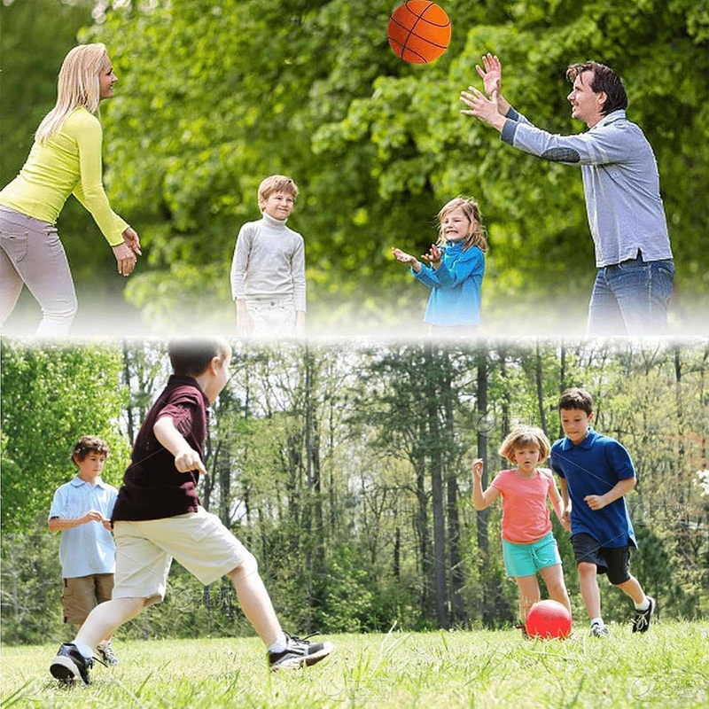 Silent Basketball Dribbling Indoor, Indoor Training Foam Ball Uncoated High-Density, Easy To Grip Quiet Ball For Various Indoor Activities_voghion.com