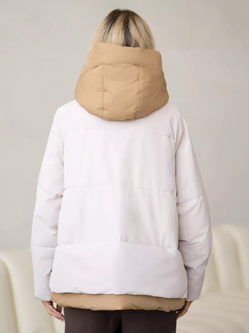 Kadın Giyim Fabrikası toptan doğrudan satış yeni kadın kışlık aşağı ceket moda basit pamuklu ceket büyük boy ceket_voghion.com