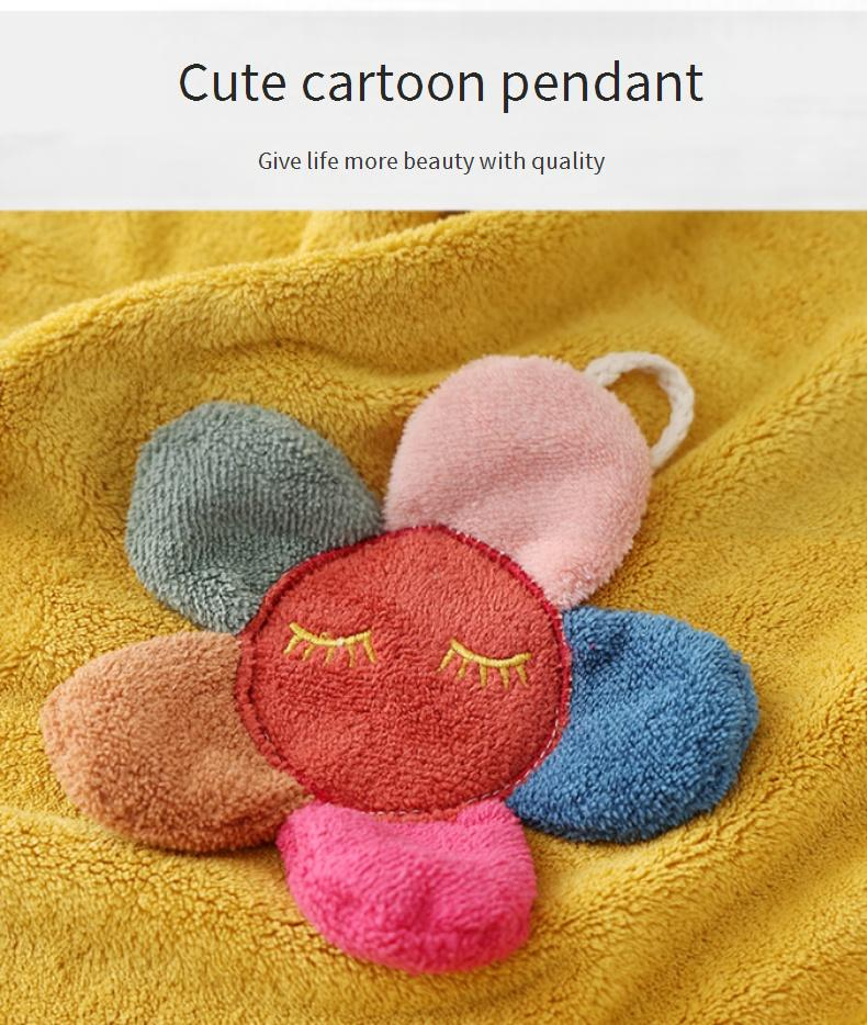 Premium Cartoon Coral Fleece Bath Towel - Ultra Soft & Absorbent (Extra Thick Home Use Super Cozy)_voghion.com