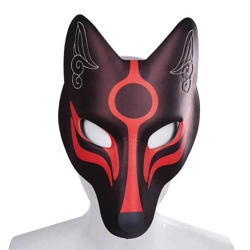 Anime PU Leather Fox Mask Cosplay Festival Party Masquerade Performance Costume Props_voghion.com