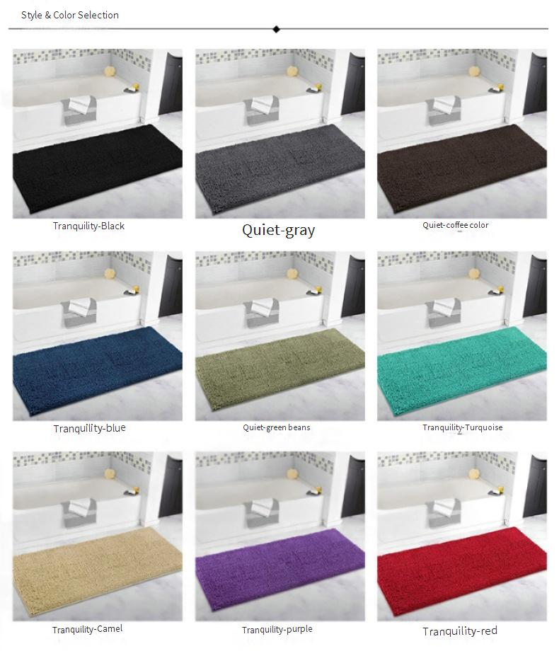 Tapis chenille tissé plat – Support antidérapant en TPE, doux et résistant pour salon, chambre et cuisine (plusieurs tailles et couleurs)_voghion.com