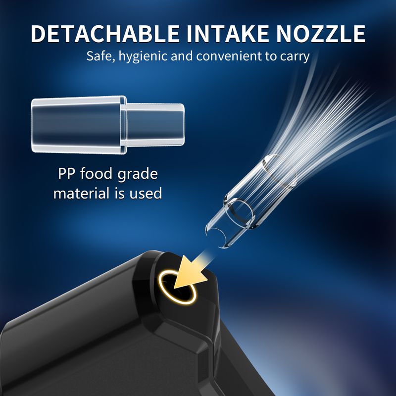 Breathalyzer, Equipped With 5 Disposable Mouthpieces,With High-precision, Fast Results, For Drunk Driving Self-testing, Business, Family Backup, Etc._voghion.com