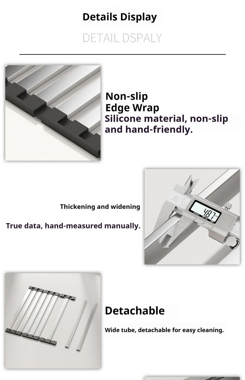 Scolapiatti in acciaio inox 304 – Cestello scolapiatti pieghevole ed espandibile per piatti, tazze e utensili (salvaspazio, antiruggine, facile da montare)_voghion.com