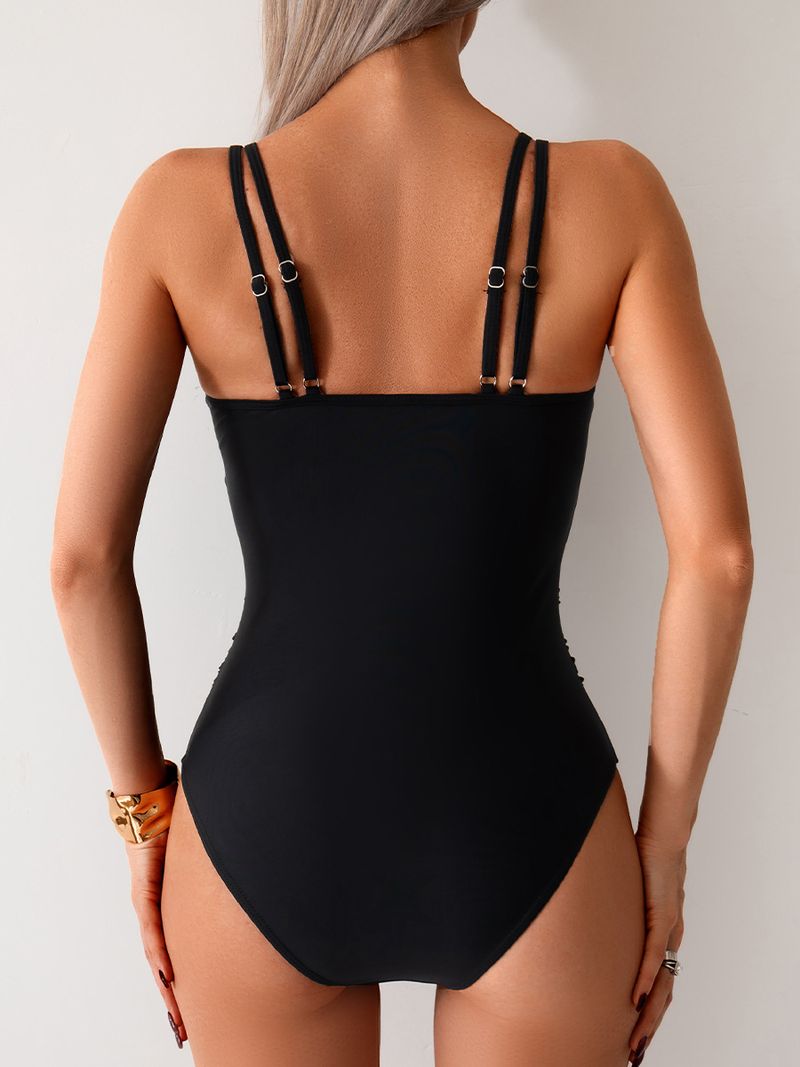 Maillot de bain une pièce pour femme, maillot de bain une pièce en maille épissée, bikini_voghion.com