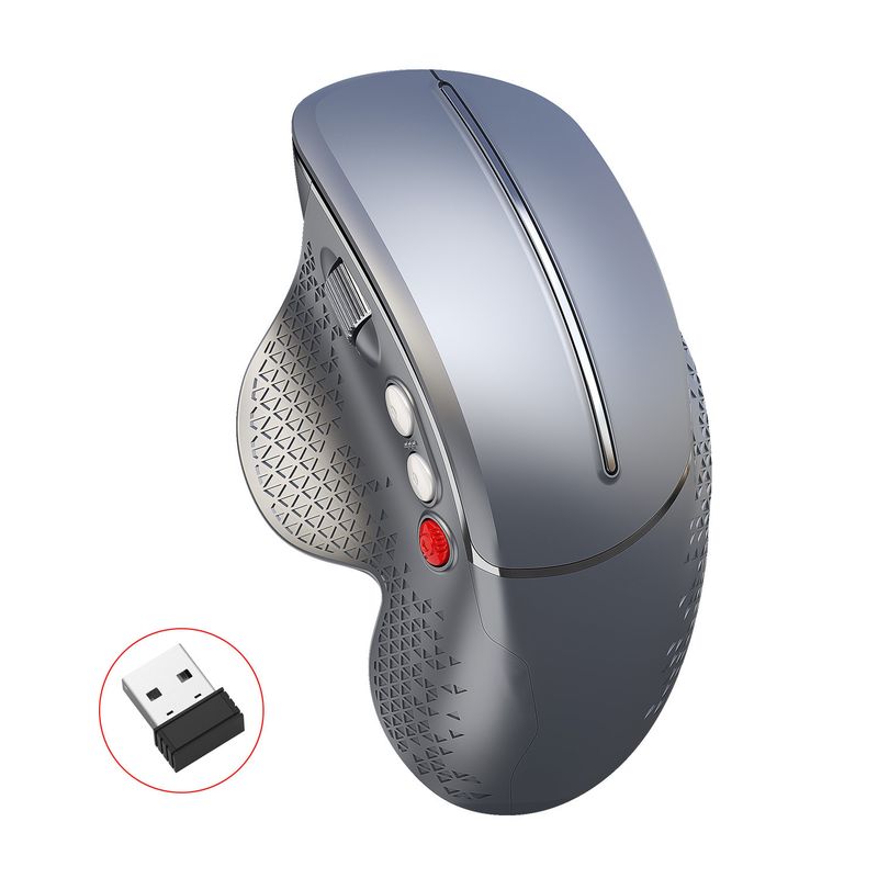 New Vertical Ergonomic Design 2.4G Wireless Mouse Grip_voghion.com