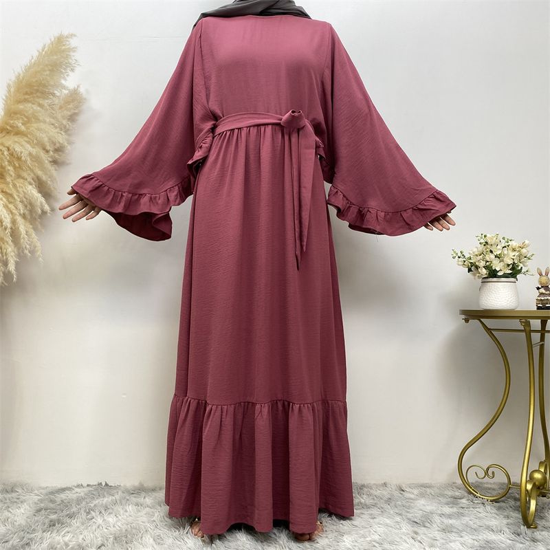 Einfarbiges, spleißendes muslimisches Kleid für Damen 6530_voghion.com