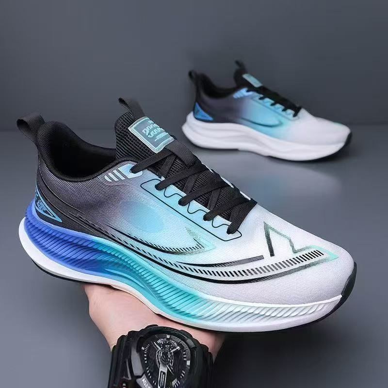 Comfortable Breathable Men's 2025 Spring New Style Mesh Soft Bottom Lightweight Running Youth Sports Trendy Shoes_voghion.com