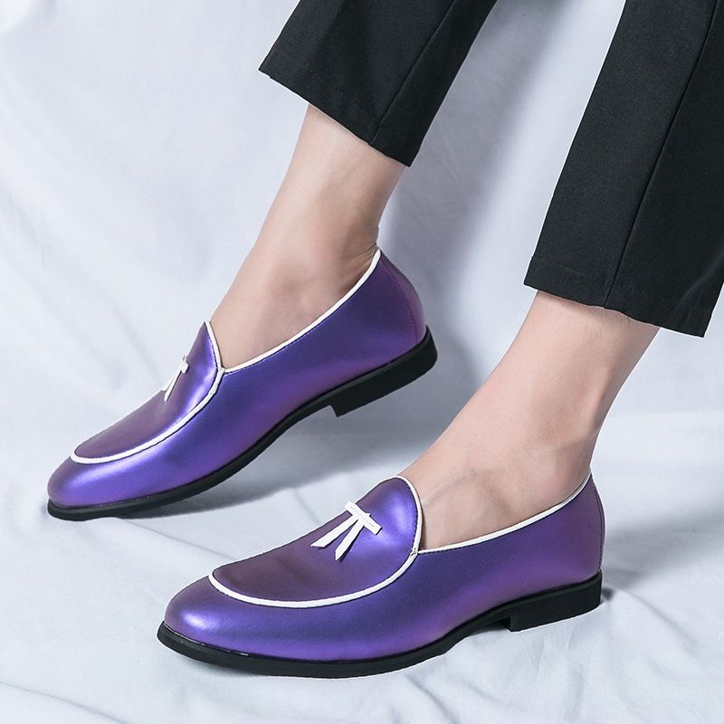 2025v 2025 New Fashion Large Size 46 Tassel Loafers Men British Korean Style Hairstyle Leather Shoes_voghion.com