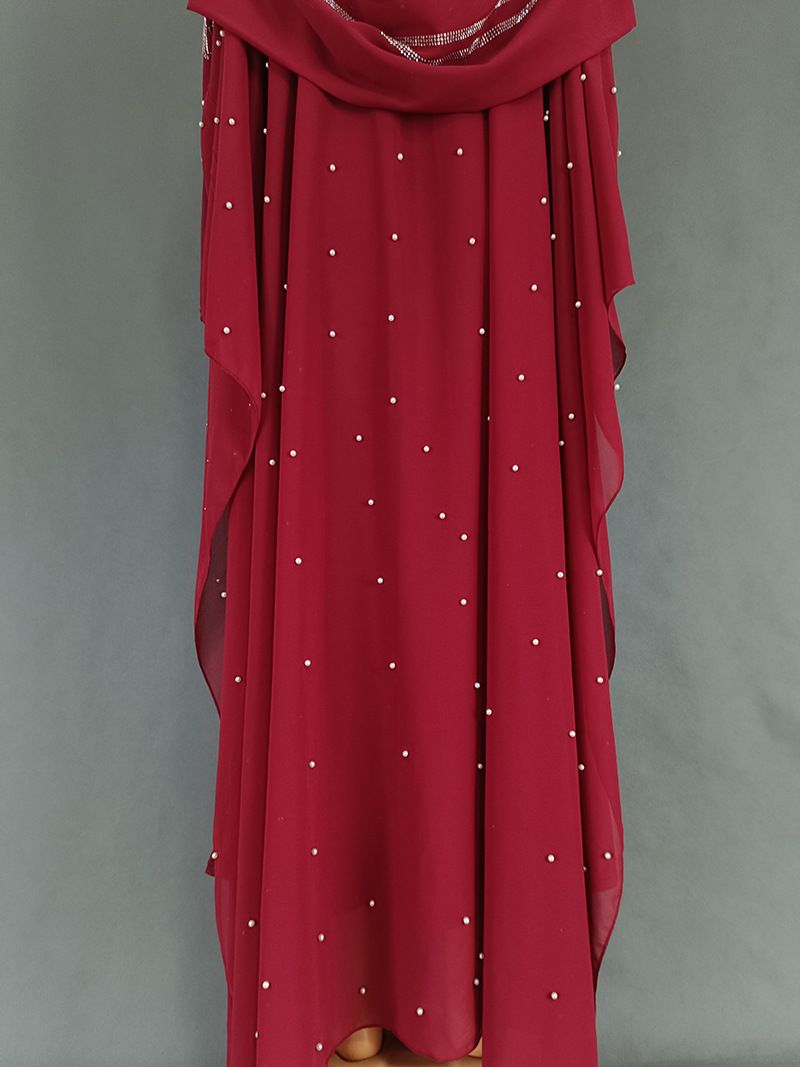 Női ruházat Plus Size női ruházat muszlim forró gyémánt körömgyöngy sifon kendő fejkendő ruha_voghion.com