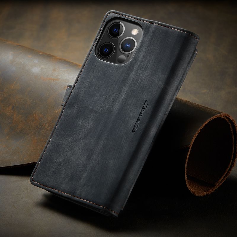 Geeignet für Iphone12pro Telefon Fall Apple 15 Karte Leder Fall Neue 12mini Retro Flip Brieftasche_voghion.com