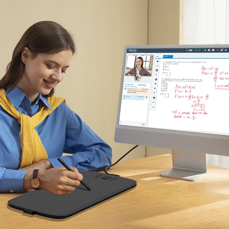 ugee M808 Zeichentablett Grafiktisch 10 Zoll Digitales Zeichenbrett Schreibblock Für Android PC Windows Für Kinder_voghion.com