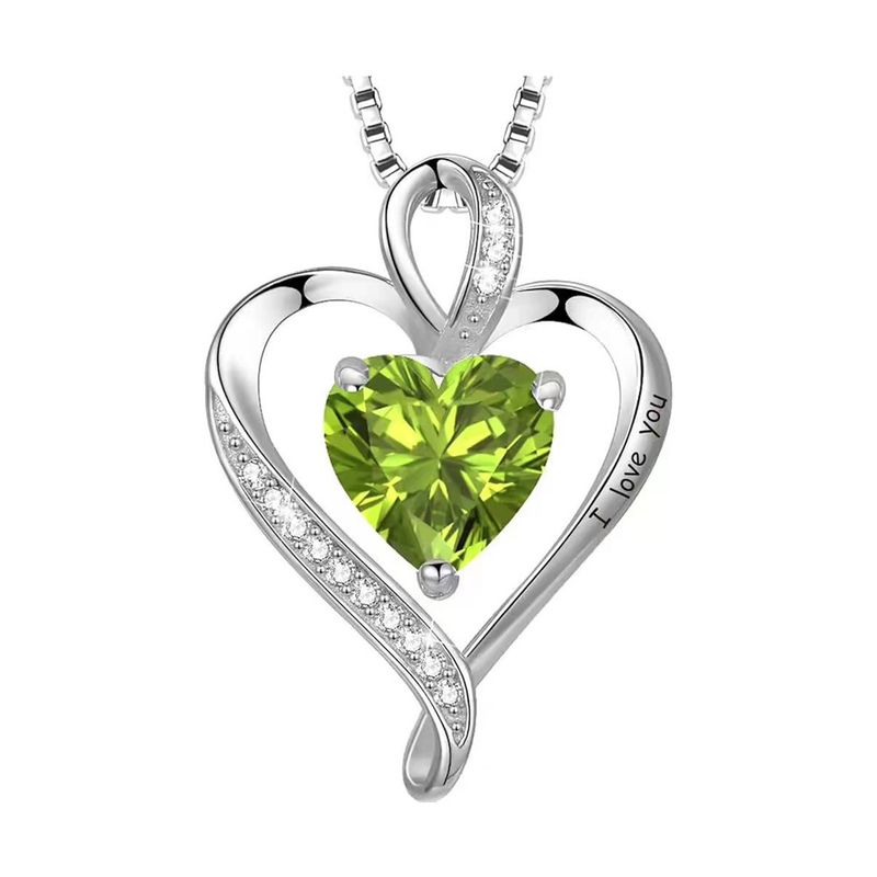 12 Farbanhänger unendliche Liebe Form Diamant kreative Schmuck Halskette_voghion.com