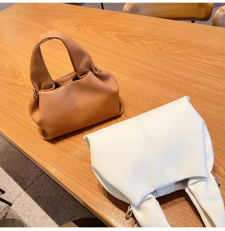 Französische Nischenmarke 2024, neue, vielseitige, einfarbige Lunchbox, modische Handtasche mit einer Schulter, Umhängetasche für Damen_voghion.com