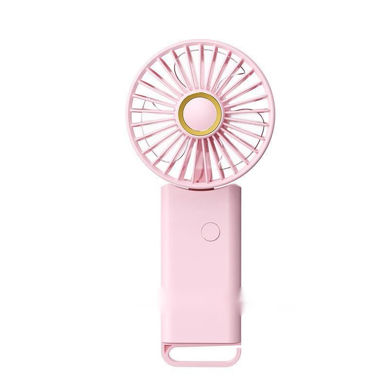 New Handheld USB Rechargeable Folding Small Portable Mini Neck Hanging Fan Gift_voghion.com