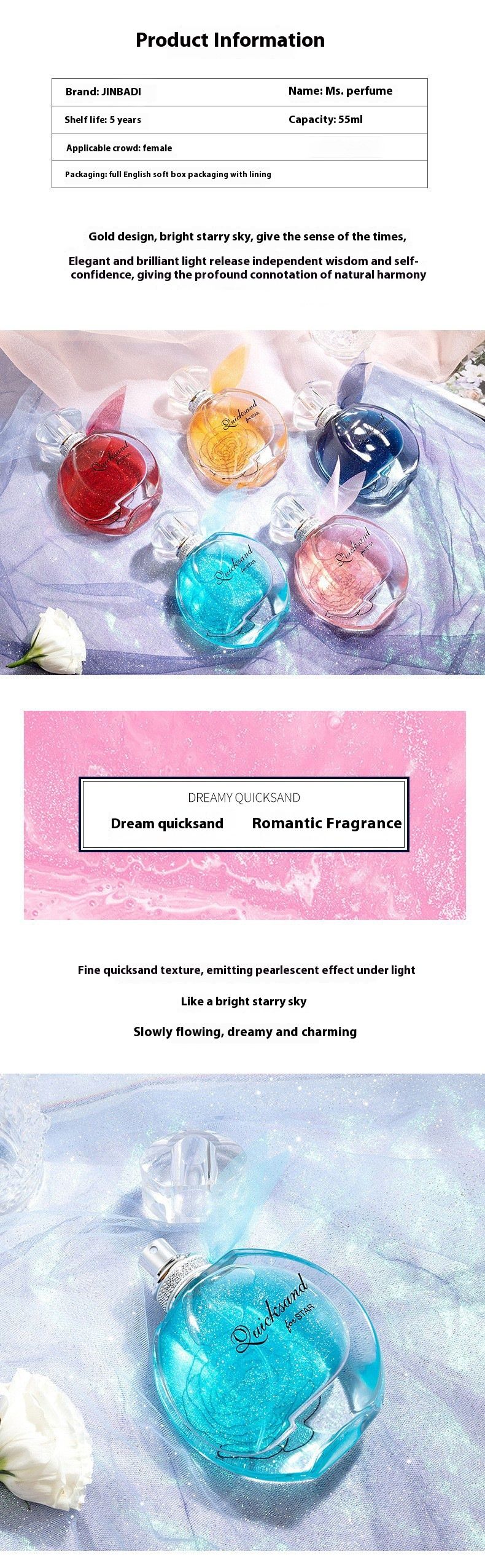 Liusha Männer a Fraen Vergoldete Parfum Haltbaren Duft Kaddo Populäre Parfum Grouss Kapazitéit 55ml_voghion.com