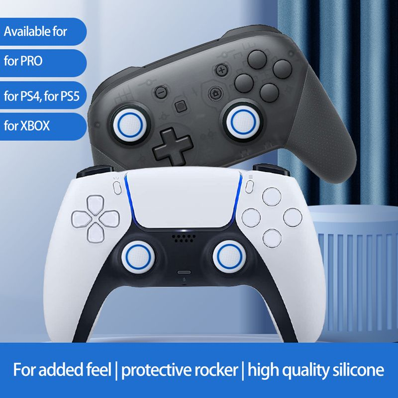 Xinweiqing 4 Stéck komfortabelt Grip Spot Design enk Passform verbessert Reibung Silikon Spillkonsol Joystick Schutzhülle_voghion.com