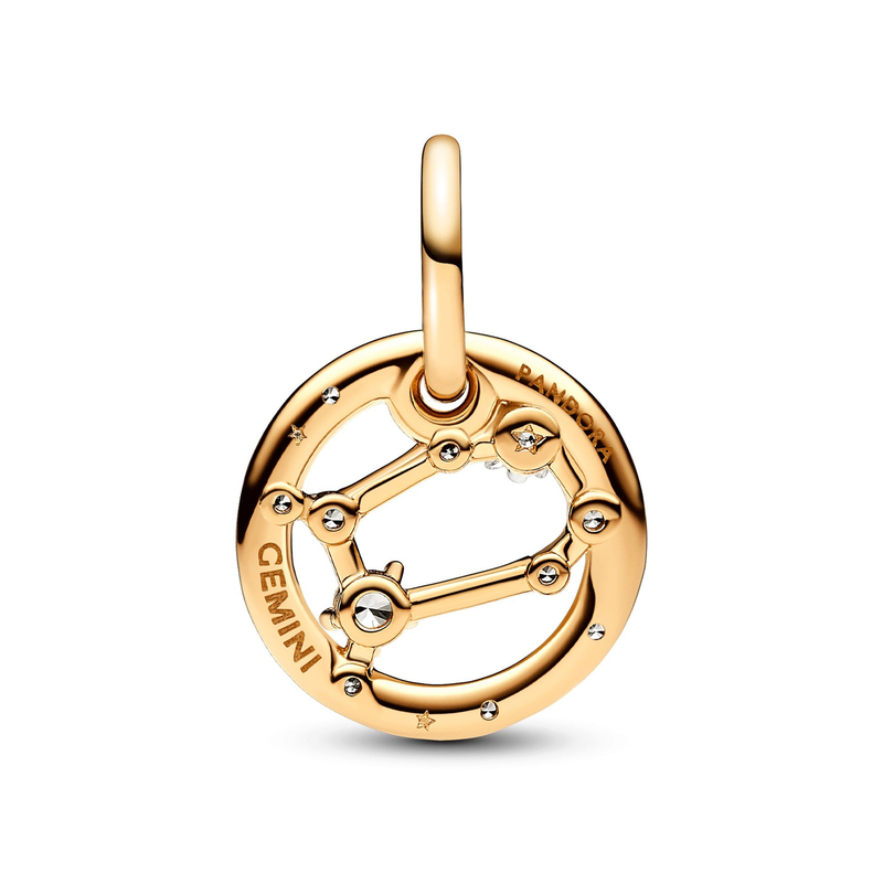 Μόδα Gemini Zodiac Γούρι με Κρεμαστό Ζώδιο_voghion.com