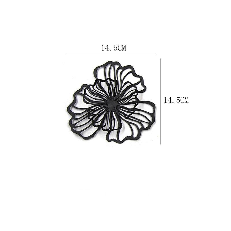 Iron wall decoration with multi-color double-layer floral wall hanging metal hollow wall decoration Wall hanging_voghion.com