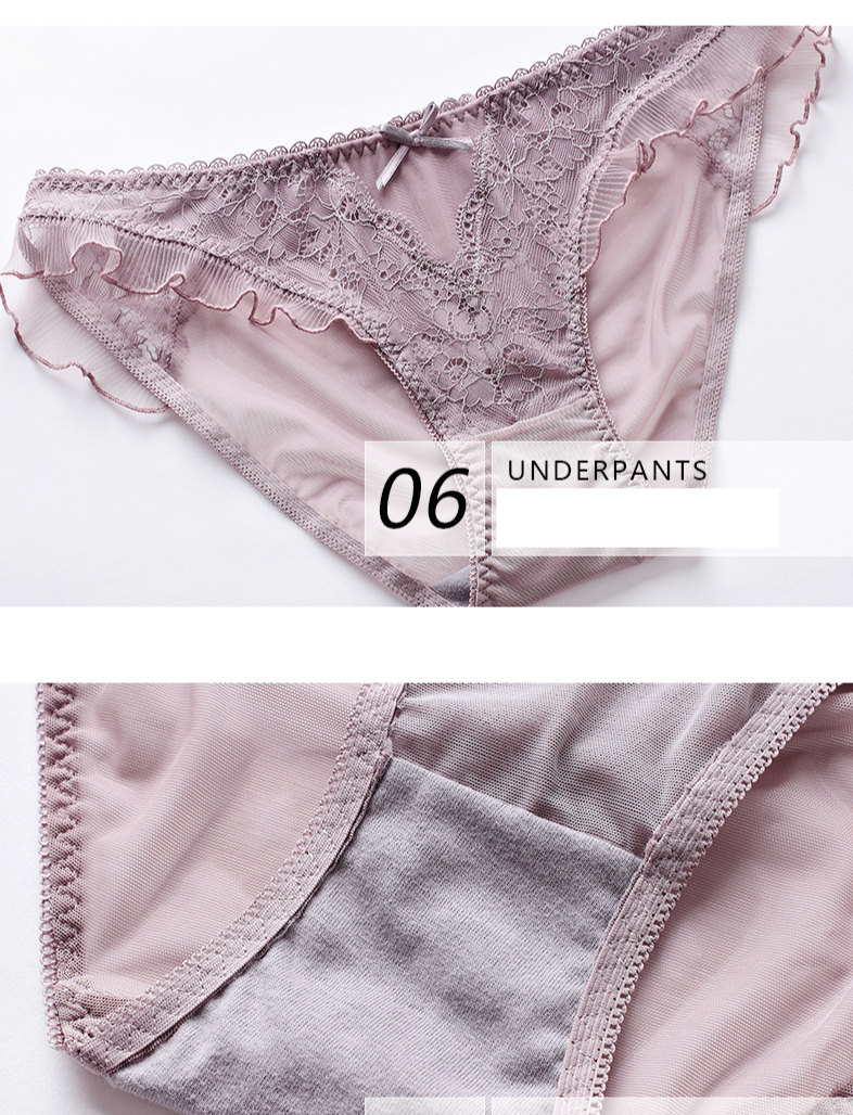 Seksowna bielizna damska, francuski, uroczy, koronkowy biustonosz z falbankami, mały biust, duży zestaw biustonoszy push-up_voghion.com