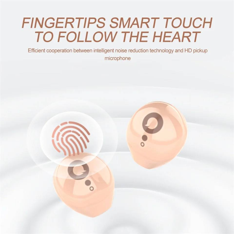 Nearly Invisible Wireless Earbuds,Bluetooth 5.3 Headphones For Office Business, HiFi Stereo Sound, Comfortable Hidden Wear, Perfect For IPhone Android_voghion.com