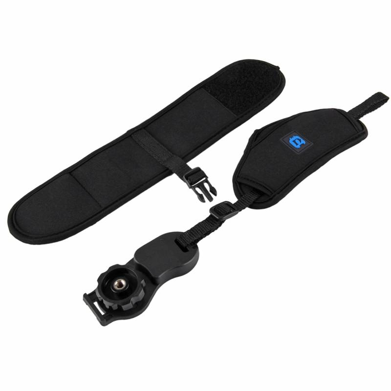PULUZ Soft Neoprene Hand Grip Wrist Strap with 1/4 inch Screw Plastic Plate for SLR / DSLR Cameras_voghion.com