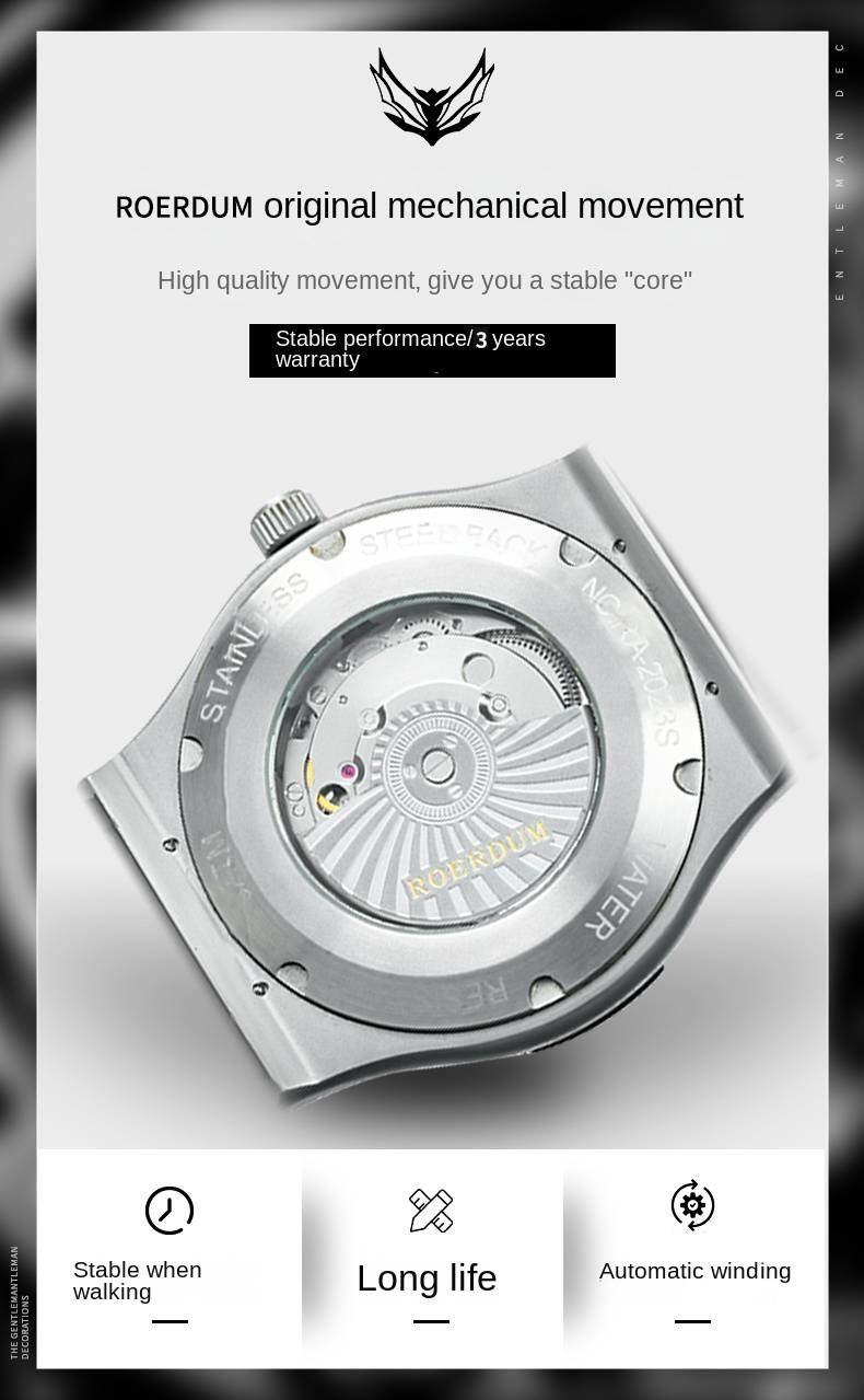 Explorer Series - Multi-functional Sier Luminous Dial Genuine Leather Strap Stylish Minimalist Versatile Men's Nical_voghion.com