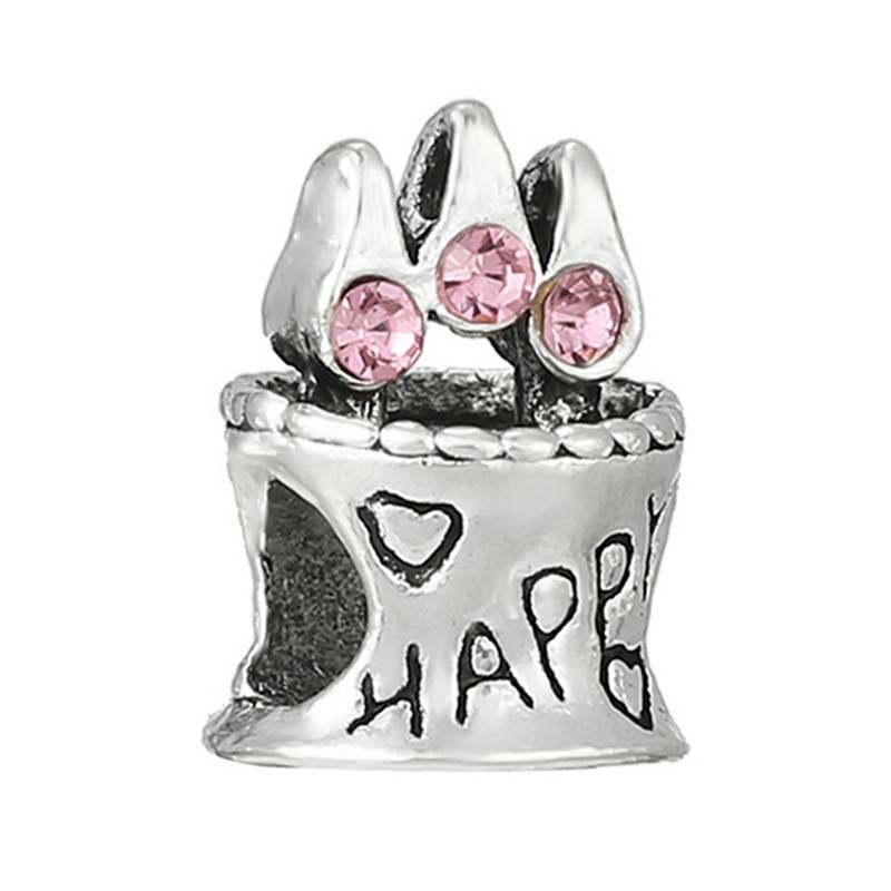 Braccialetto di perline con ciondolo a doppio delfino con diamanti rosa, accessori fai da te_voghion.com