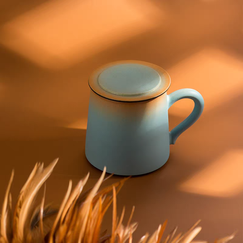 Coffret cadeau de tasses à café en céramique haut de gamme – Tasses à thé créatives et exquises, idéales pour le lait et le latte, idéales pour la maison_voghion.com