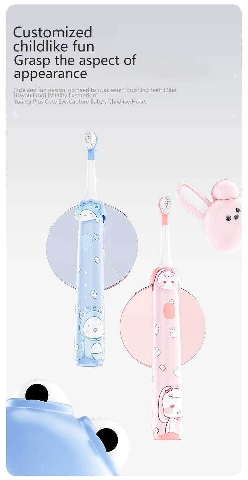 Cepillo de dientes eléctrico sónico inteligente para niños con esterilizador UV: motor de levitación magnética, más de 40 000 RPM, 3 modos, resistencia al agua IPX8, batería con más de 50 días de duración._voghion.com