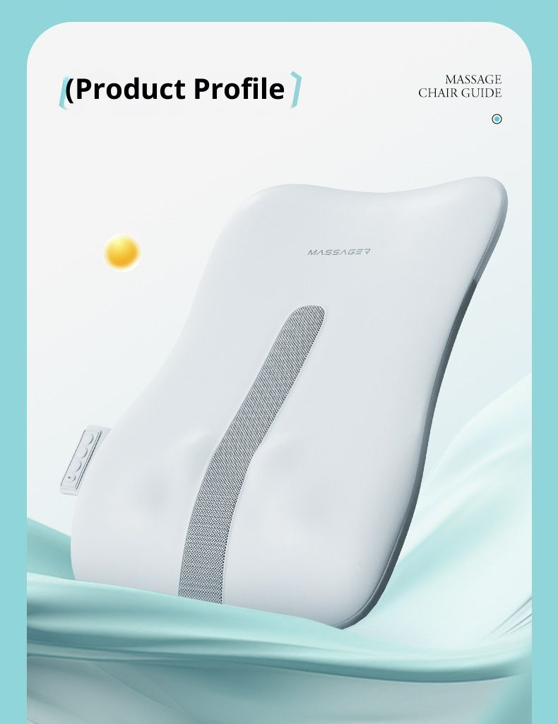 Ultra-Thin Massage Cushion For Car & Home Use - 2D Kneading & Heating Pad For Lower Back, Lumbar, Neck & Full Body Relief_voghion.com