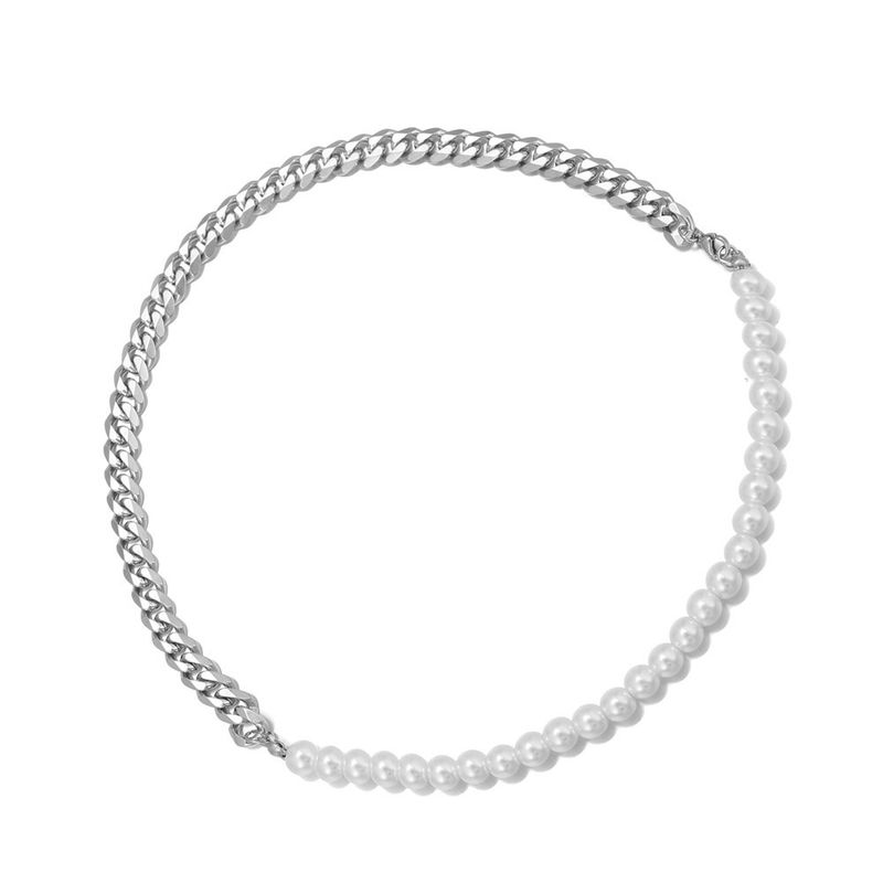 Bracciale da uomo Lanjing in acciaio al titanio con catena cubana, stile minimalista, alla moda, semplice, per coppie_voghion.com
