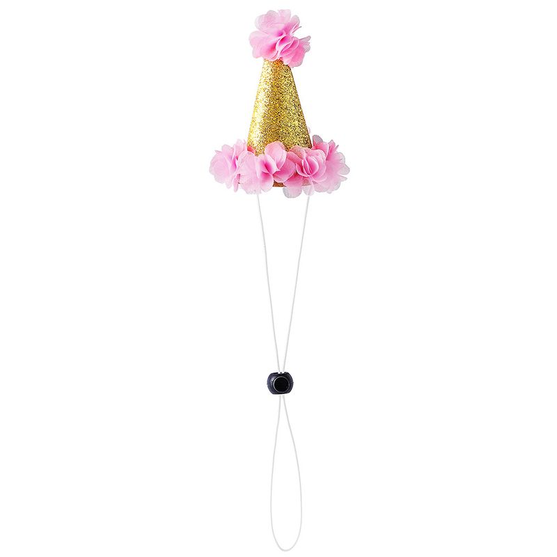 Tanpopo Birthday Flower Ins Style Floral Dog Hat Printed Pet Apparel_voghion.com