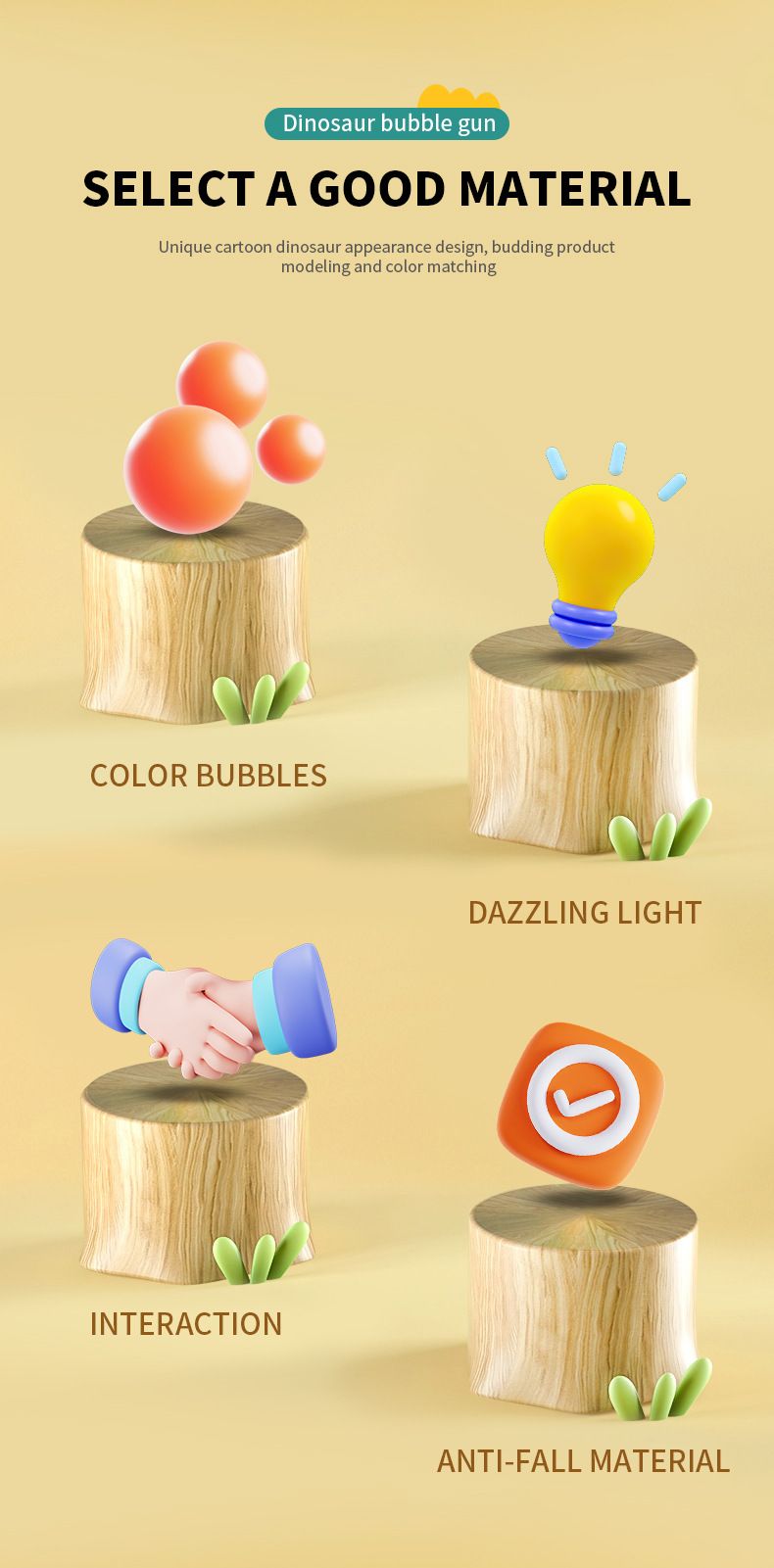 Nueva máquina de burbujas de dinosaurio de 36 agujeros, juguetes para niños, pistola de burbujas eléctrica de mano, máquina de soplado de burbujas de celebridades de Internet_voghion.com