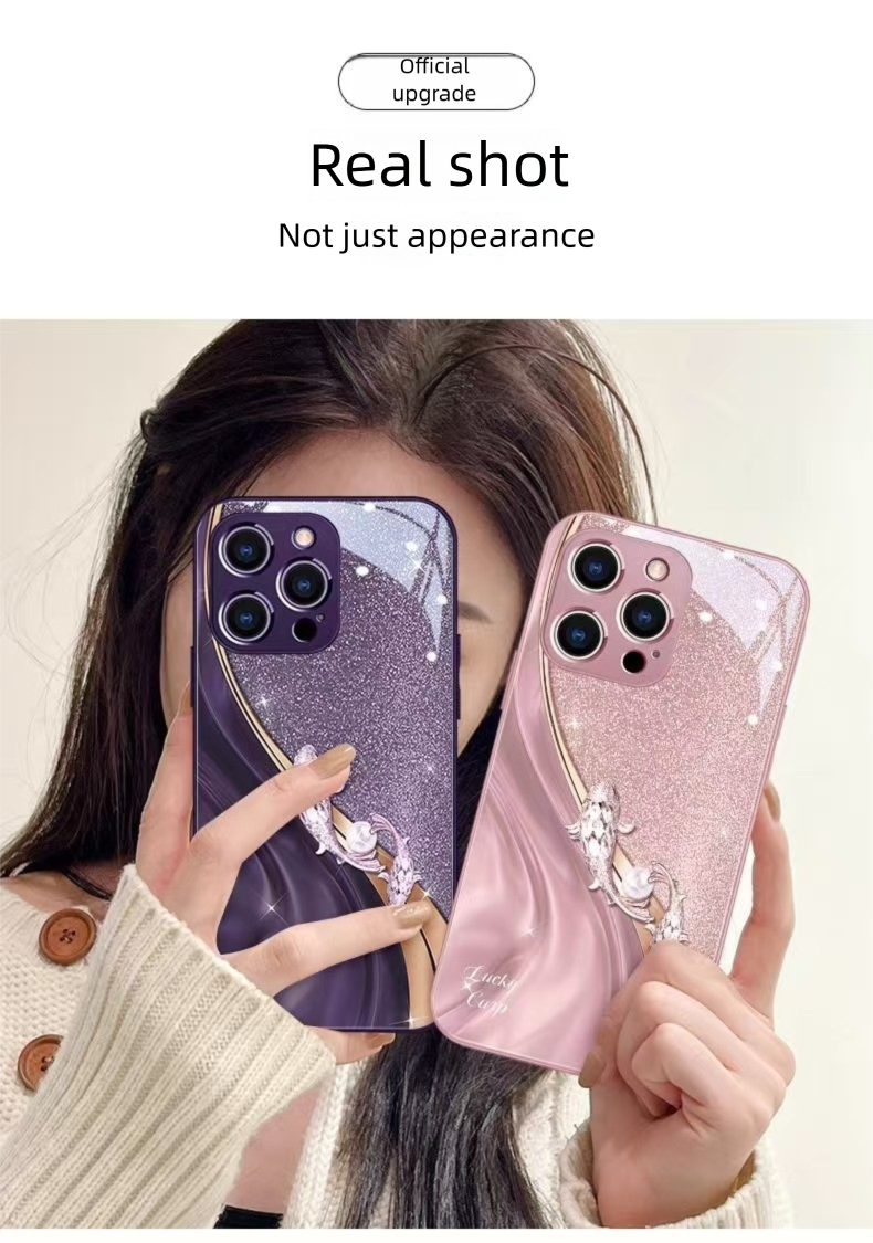 Powodzenia Koi, etui na iPhone'a 15, wysokiej jakości, miękkie, ochronne etui ze szkła na iPhone'a 14 Pro_voghion.com