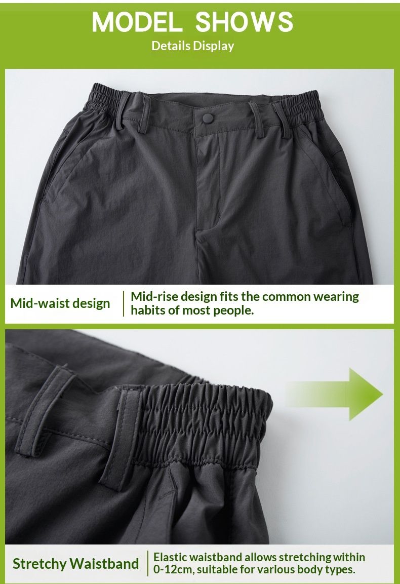 001 Ice Oxygen Breathable Men Outdoor Sports Hiking Men's Casual Quick-Dry Elastic Loose Thin Pants_voghion.com