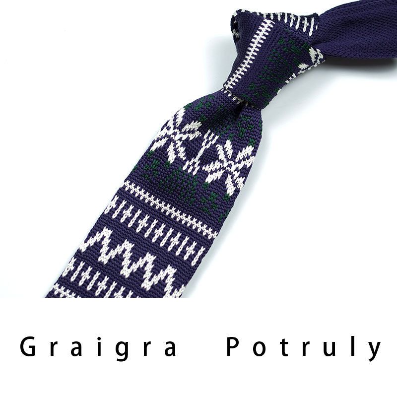 Men's Ties & Handkerchiefs style ethnic style coffee color yellow gray dark green width 6CM men's knitted tie_voghion.com