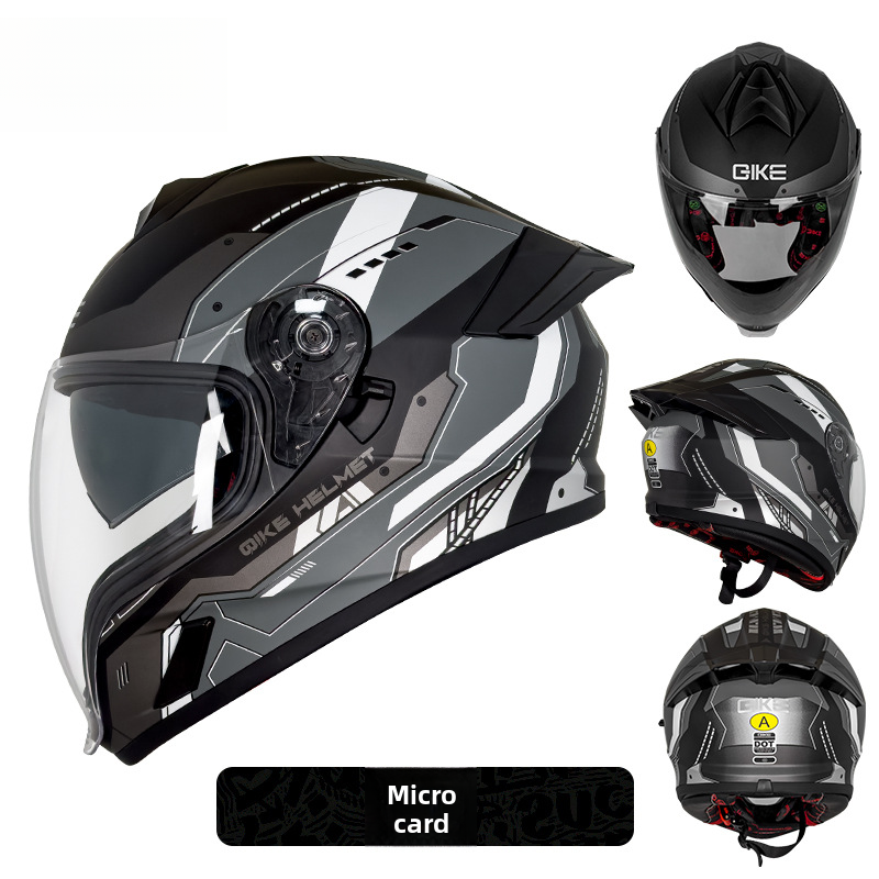 Four Seasons Motorcycle Anti-Fog Women Bluetooth, Lightweight View Full Face Helmet For Men With Large Head_voghion.com