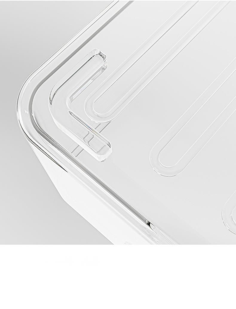 Desktop Storage Cosmetics Organizing Basket Dormitory Snacks Small Sundries Plastic Rectangular Acrylic Transparent Box_voghion.com